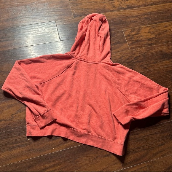 Nike Pink Essential Cropped Hoodie Sweatshirt - Picture 2 of 5